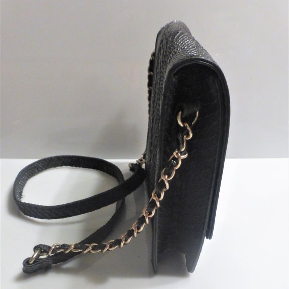 ELIZABETH GRANT Black Purse Clutch Purse Evening Bag - Picture 5 of 10